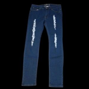 Juniors Blue DISTRESSED Jeans